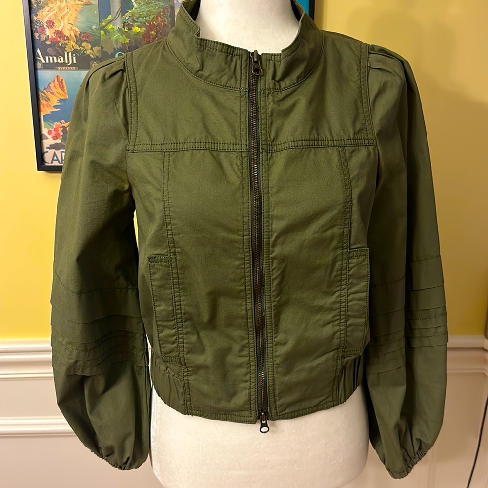 Cropped Bomber Jacket by Anthropologie size XS
